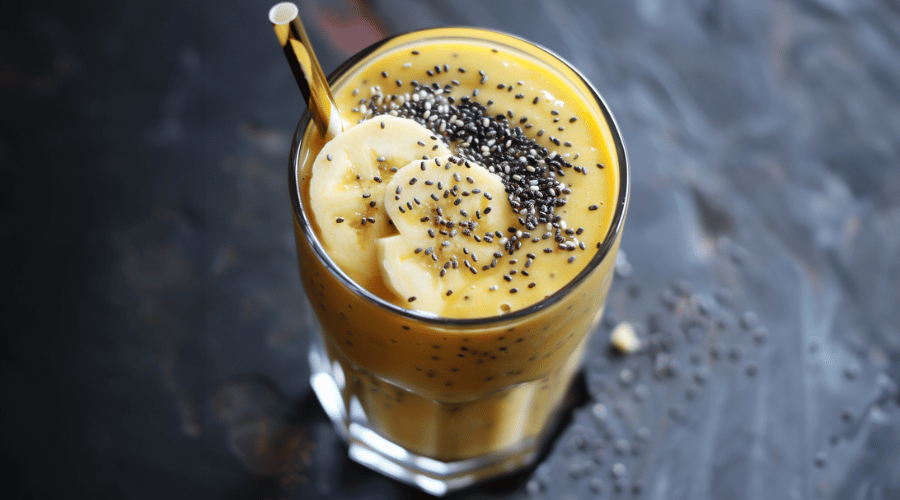 smoothie met proteïne poeder