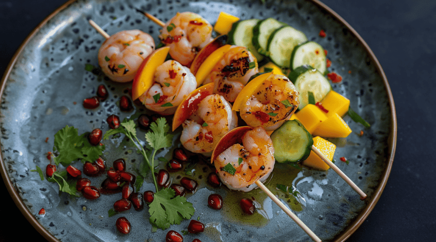marinade voor garnalen op garnalenspiezen