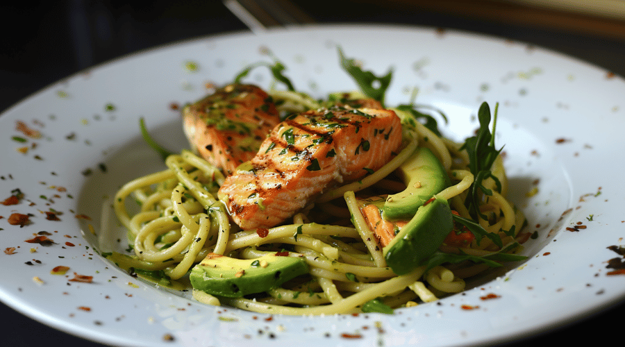 pasta met zalm
