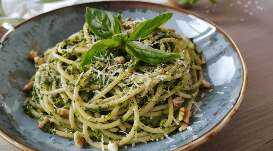 pasta pesto recept