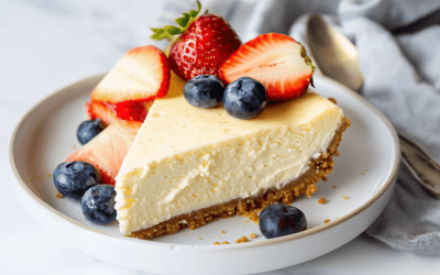 Mijn favoriete cheesecake recept: een romige maar gezonde cheesecake met fruit