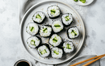 Komkommer Sushi Rolt Zo je Keuken Binnen: Lekker en Gezond!