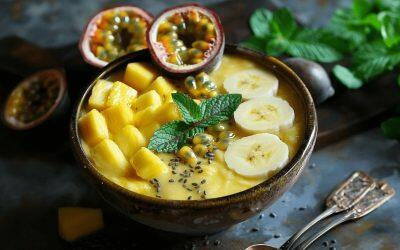 Smoothiebowl Recept met Ananas, Mango en Banaan: Een Tropische Start van je Dag